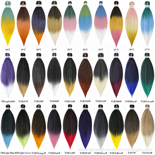 wholesale Hot Selling synthetic hair bundle Jumbo Ombre ez braid hair expression braid pre stretched braiding crochet hair